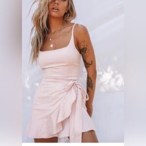 Princess polly cottage hill mini dress in blush sz 2